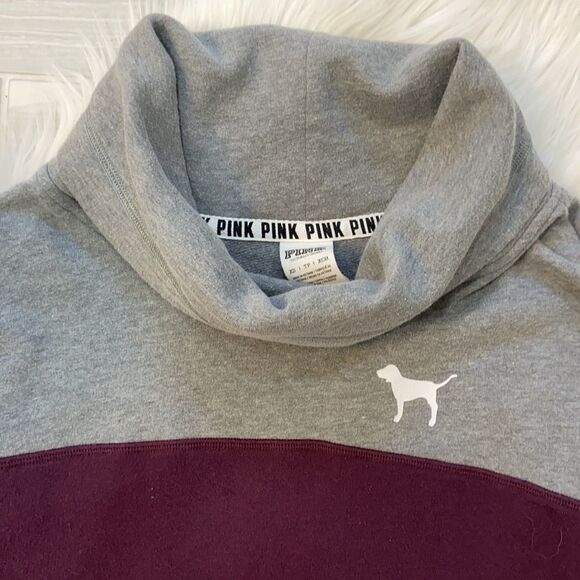 VS PINK Cowl Neck Hoodie - Picture 2 of 6